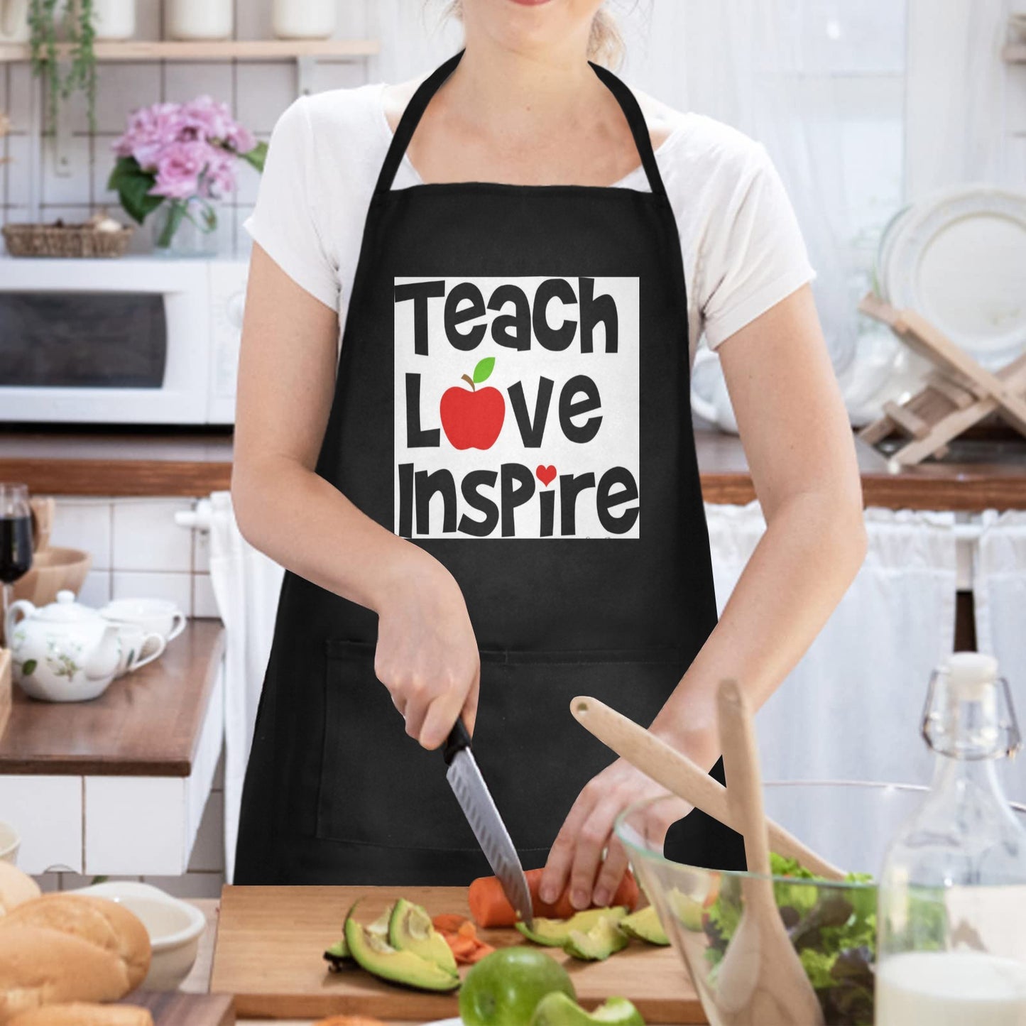 Teach Love Inspire Waterproof Apron for Women