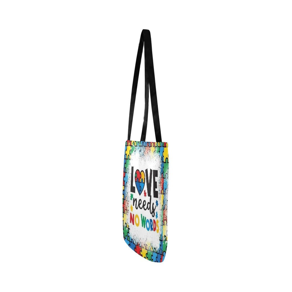 Love Needs No Words Reusable Shopping Bag
