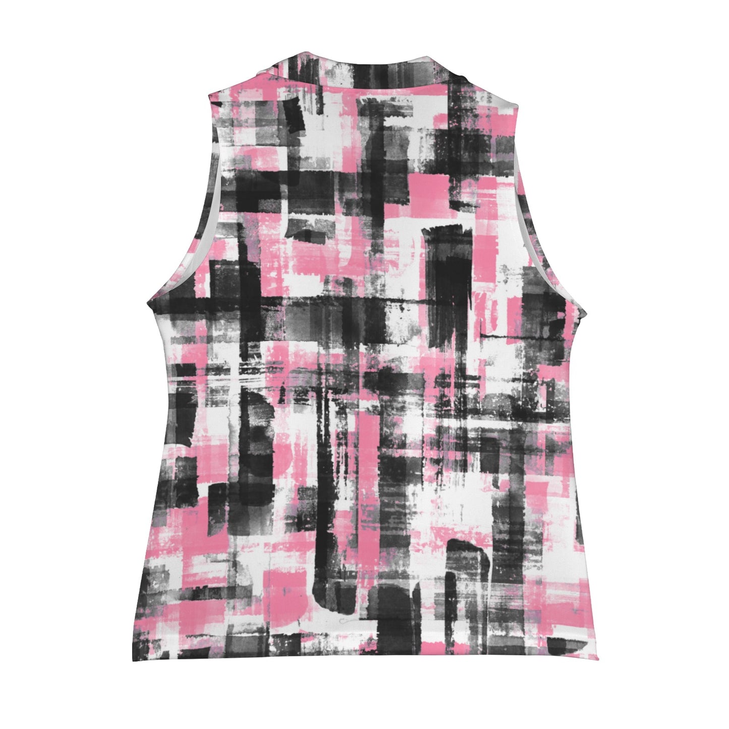Pink. Black & White Women's Sleeveless Blazer
