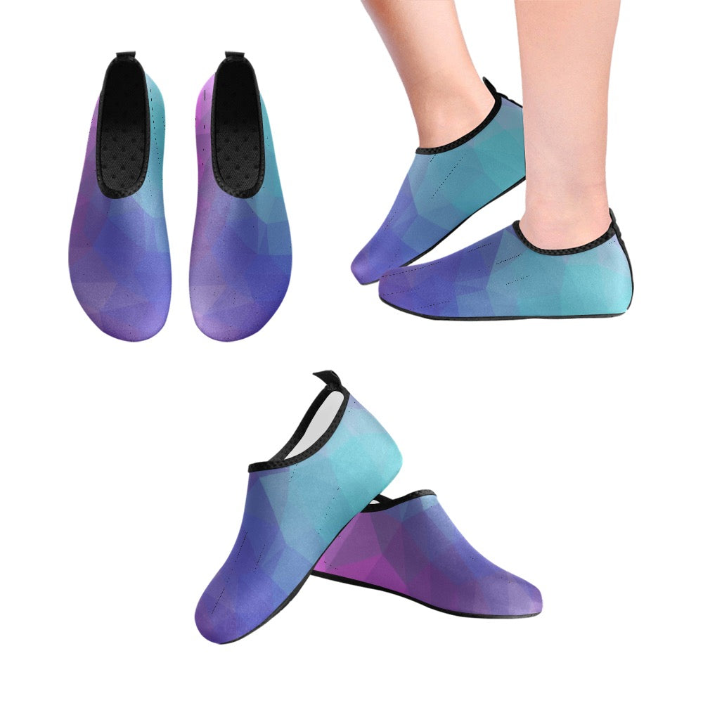 Blue Purple Kids' Slip-On Water Shoes