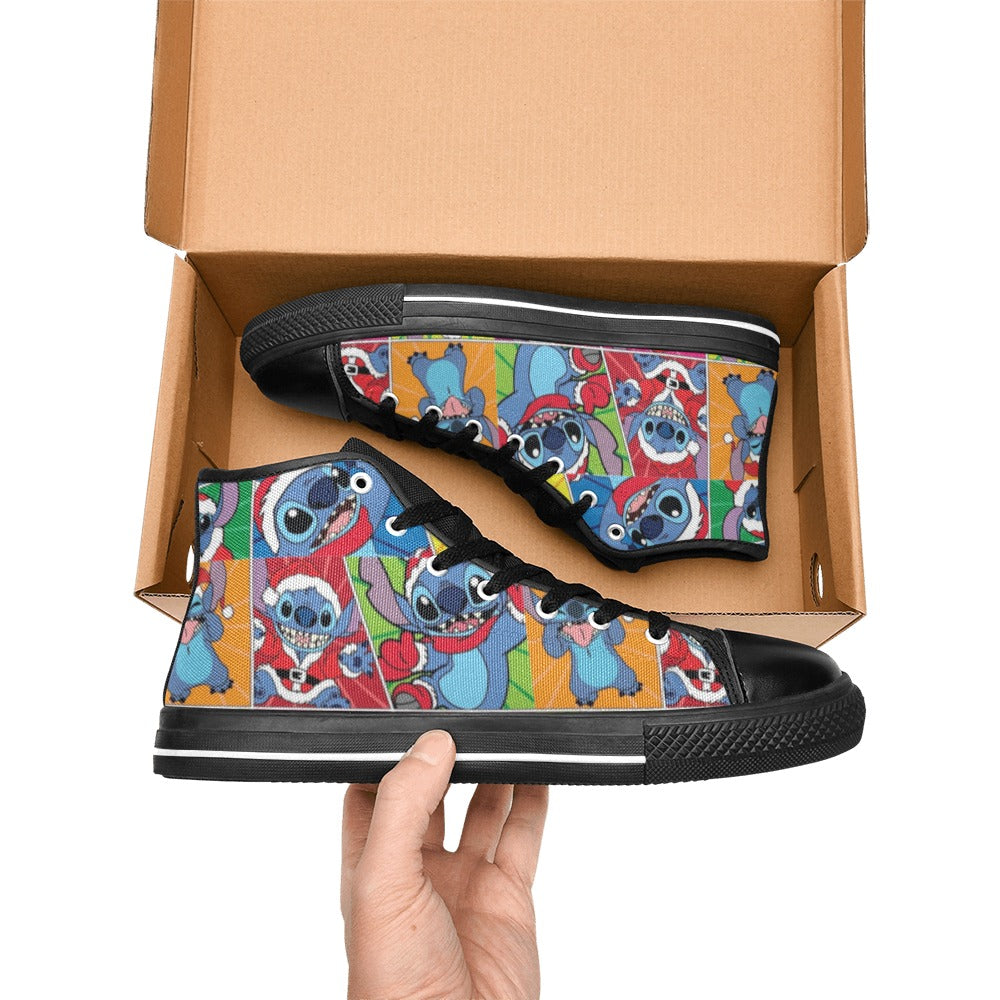 Christmas Lilo Kids' High Top Shoes