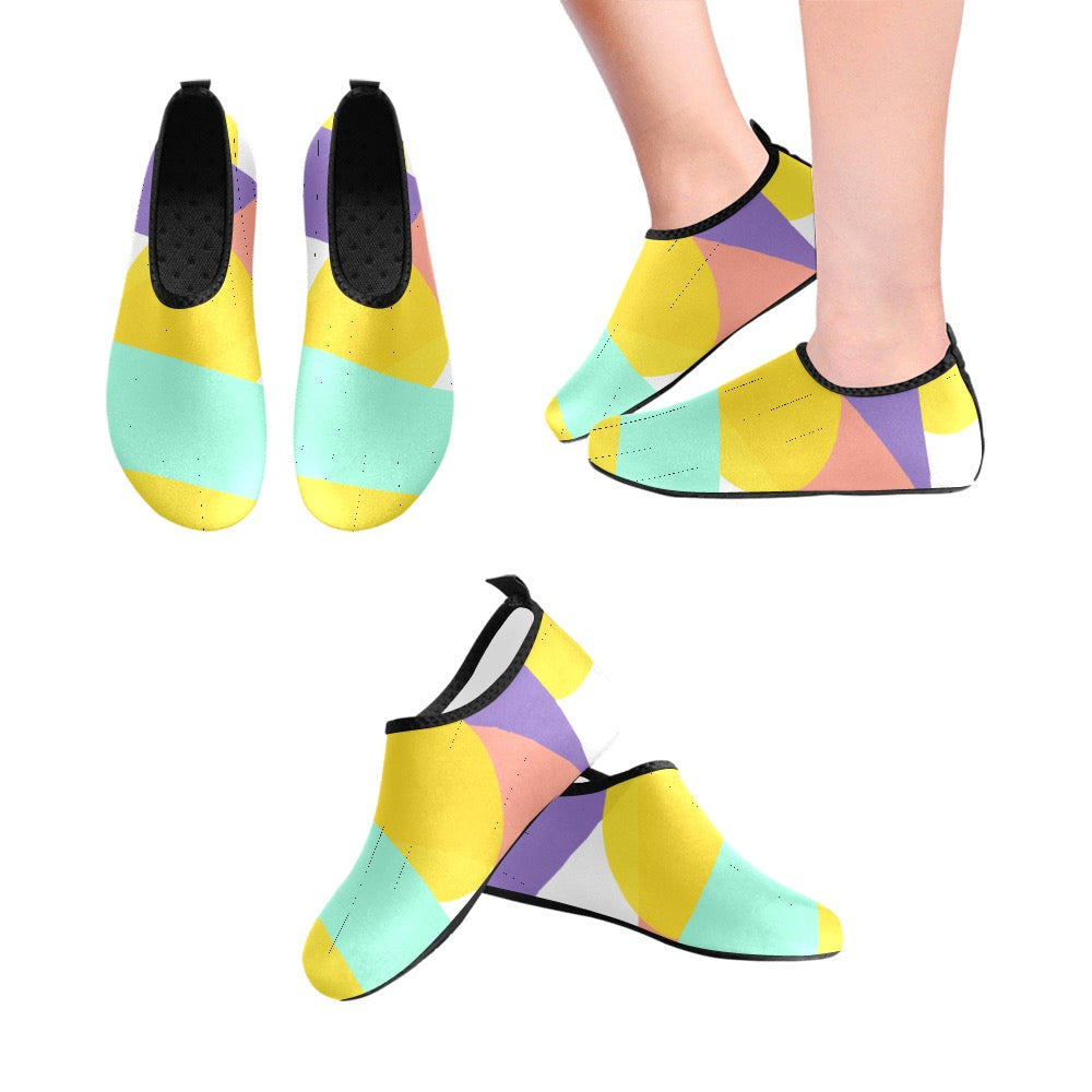 Colorful Circle Kids' Slip-On Water Shoes