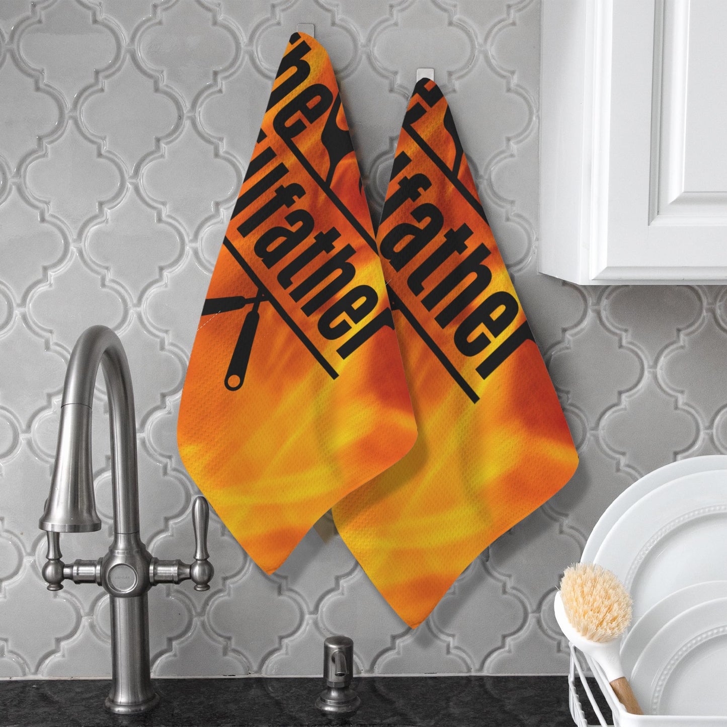 The Grill Father Kitchen Towel 40x60cm (One Side&2-Pack)