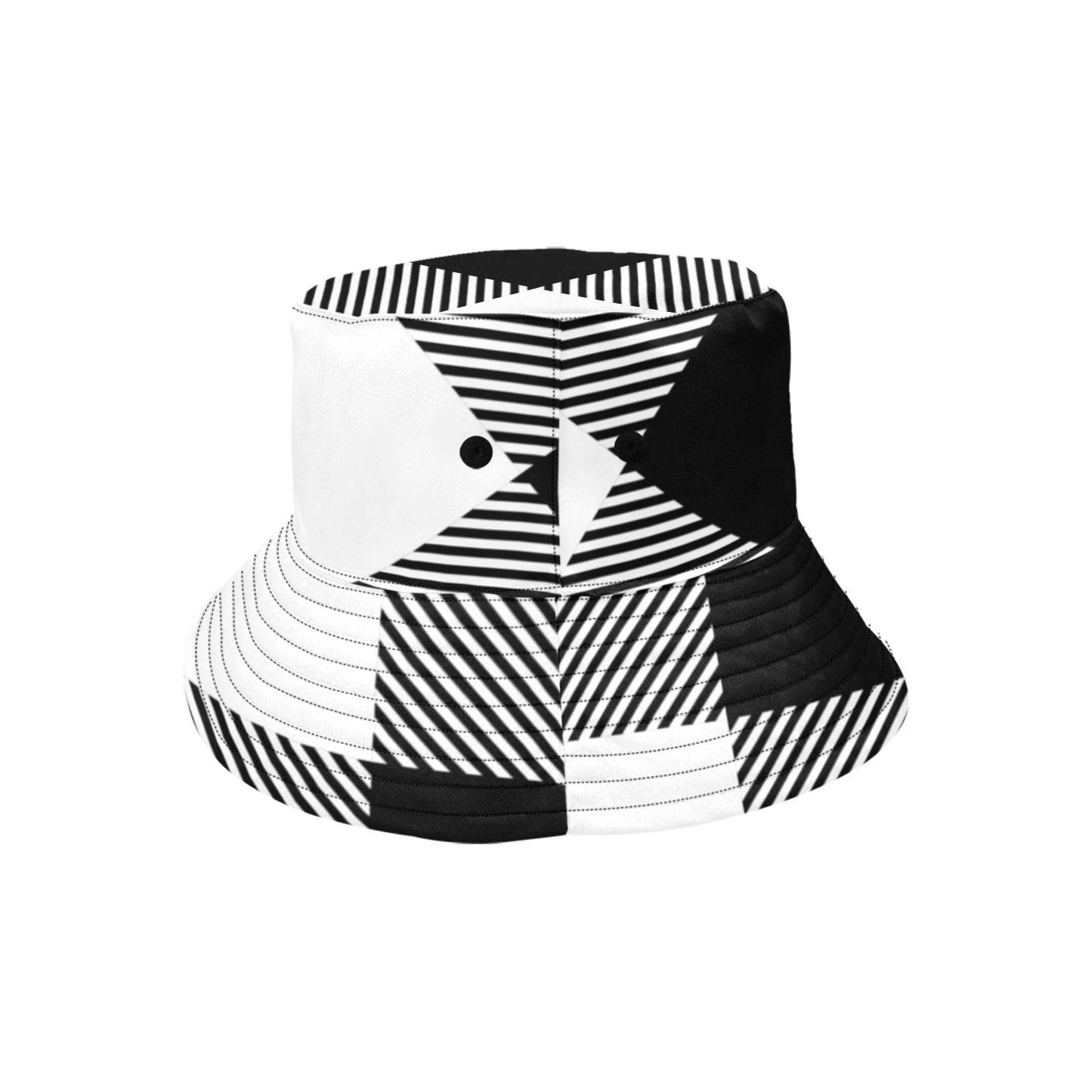 Black and White Unisex Summer Bucket Hat