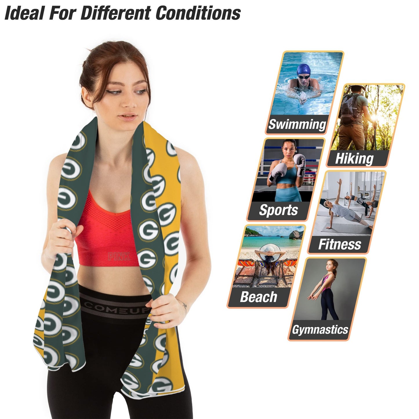 Green Bay Packers Quick-Dry Beach Towel 30"x61"