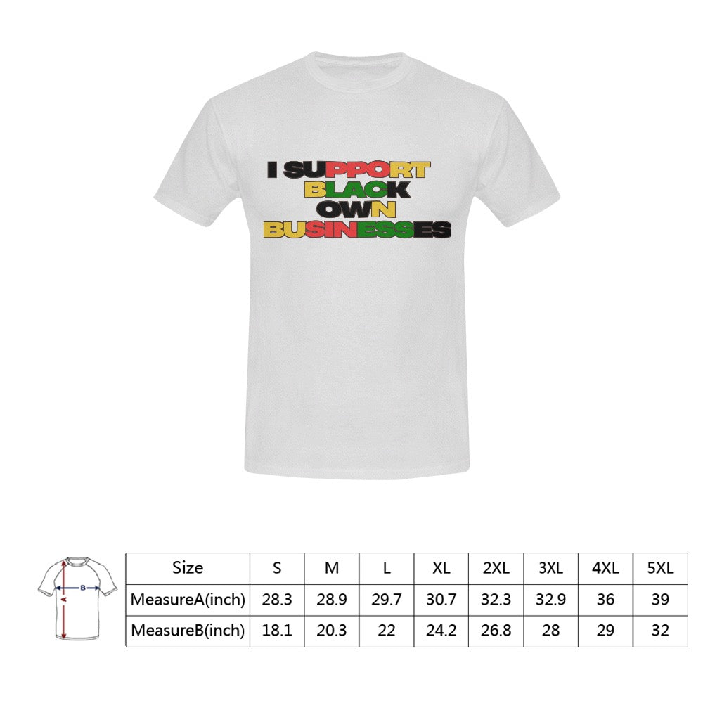 Support Black Businesses Men's T-Shirt
