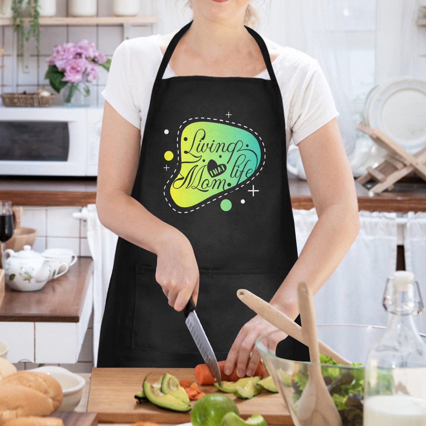 Living The Mom Life Waterproof Apron for Women