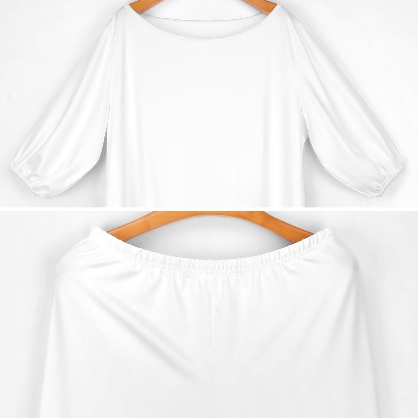 Colorful Off Shoulder Two-piece Set