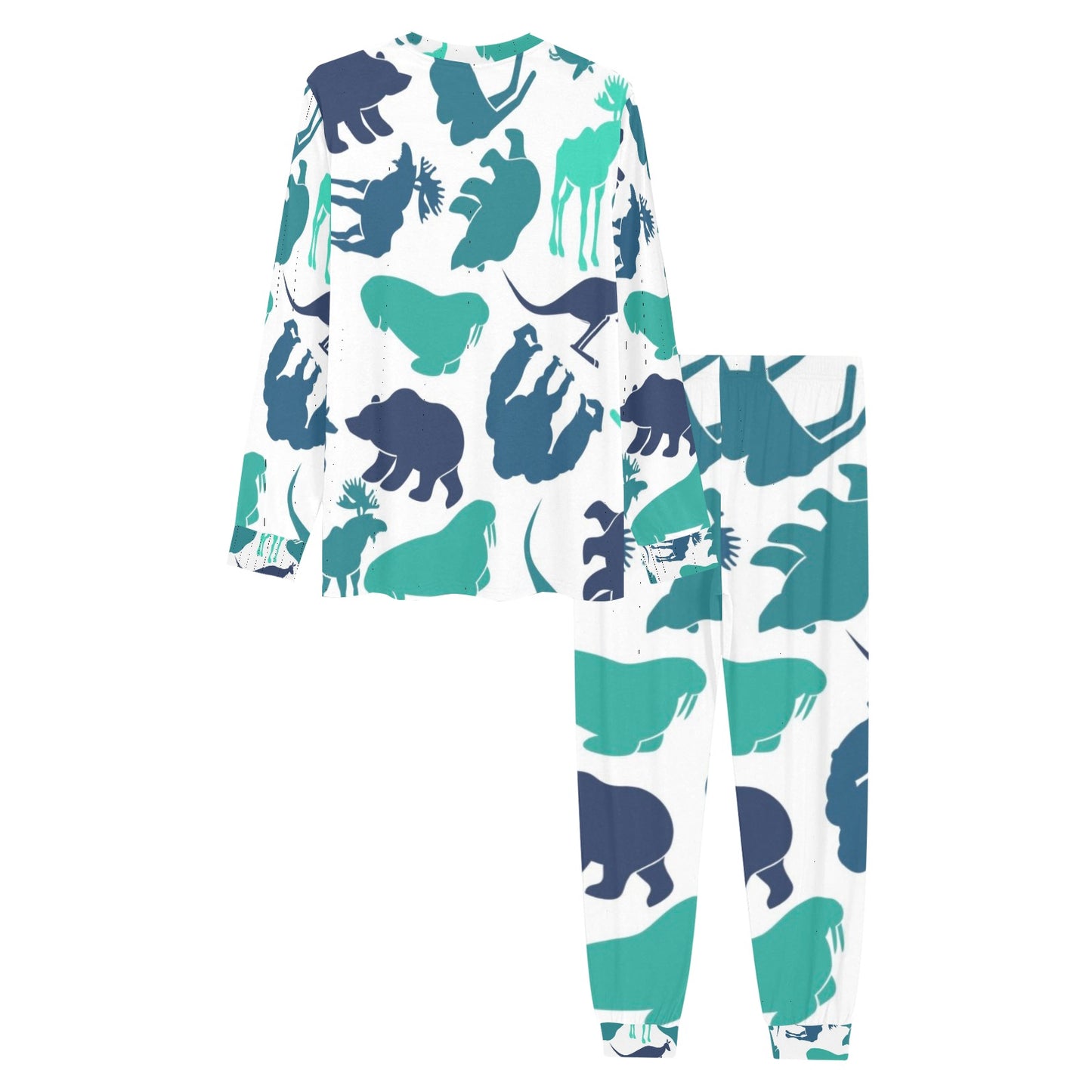 Blue Animals Men's Pajama Set