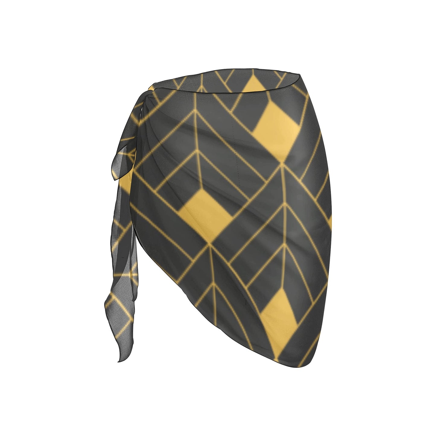 Gold Diamond Beach Sarong Wrap