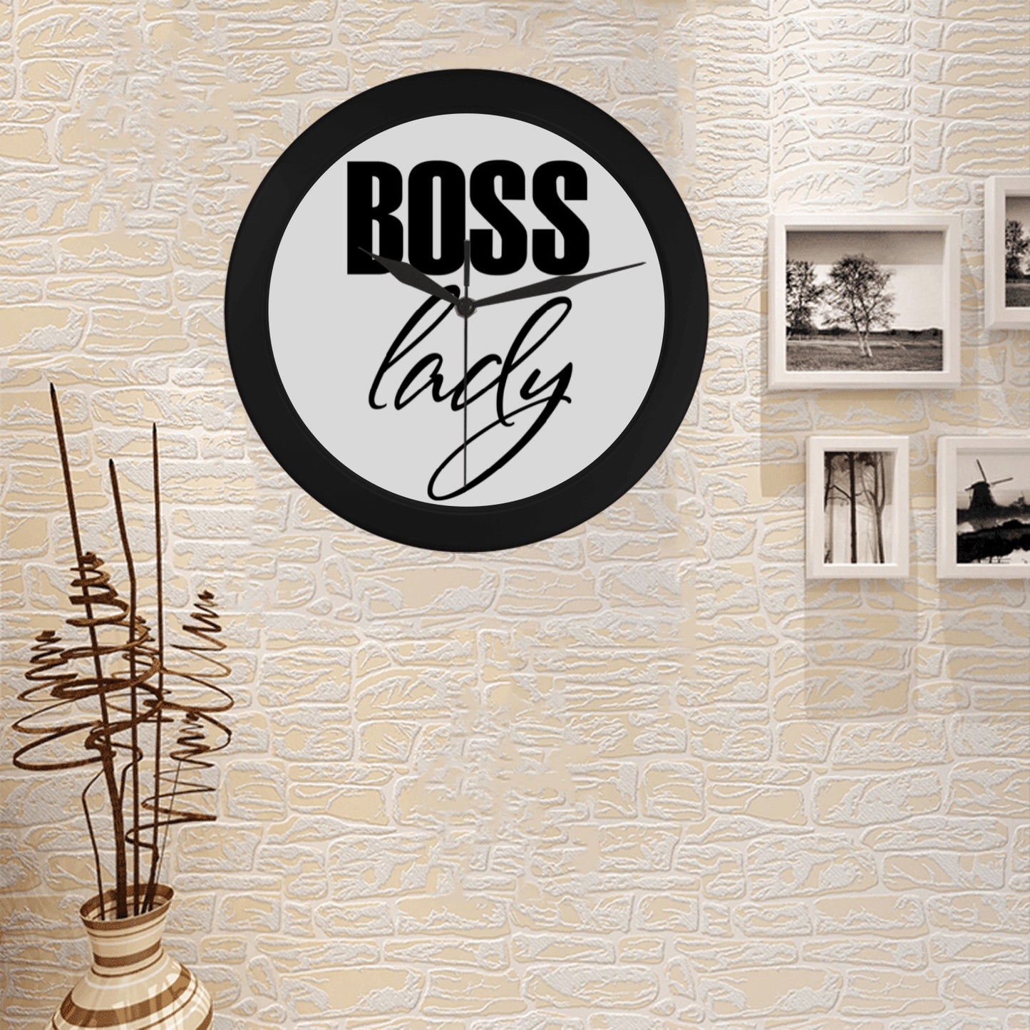 Boss Lady Circular Wall clock