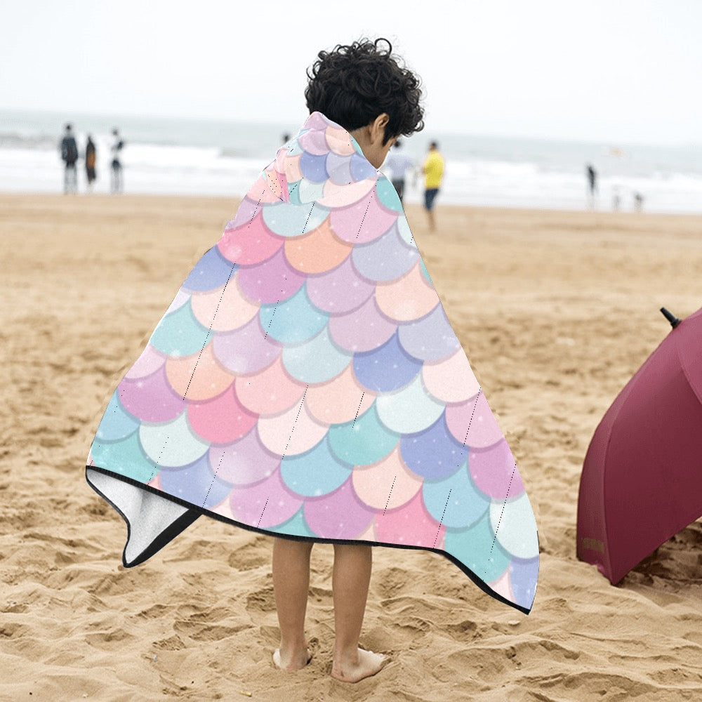 Mermaid Me Kids' Hooded Bath Towels
