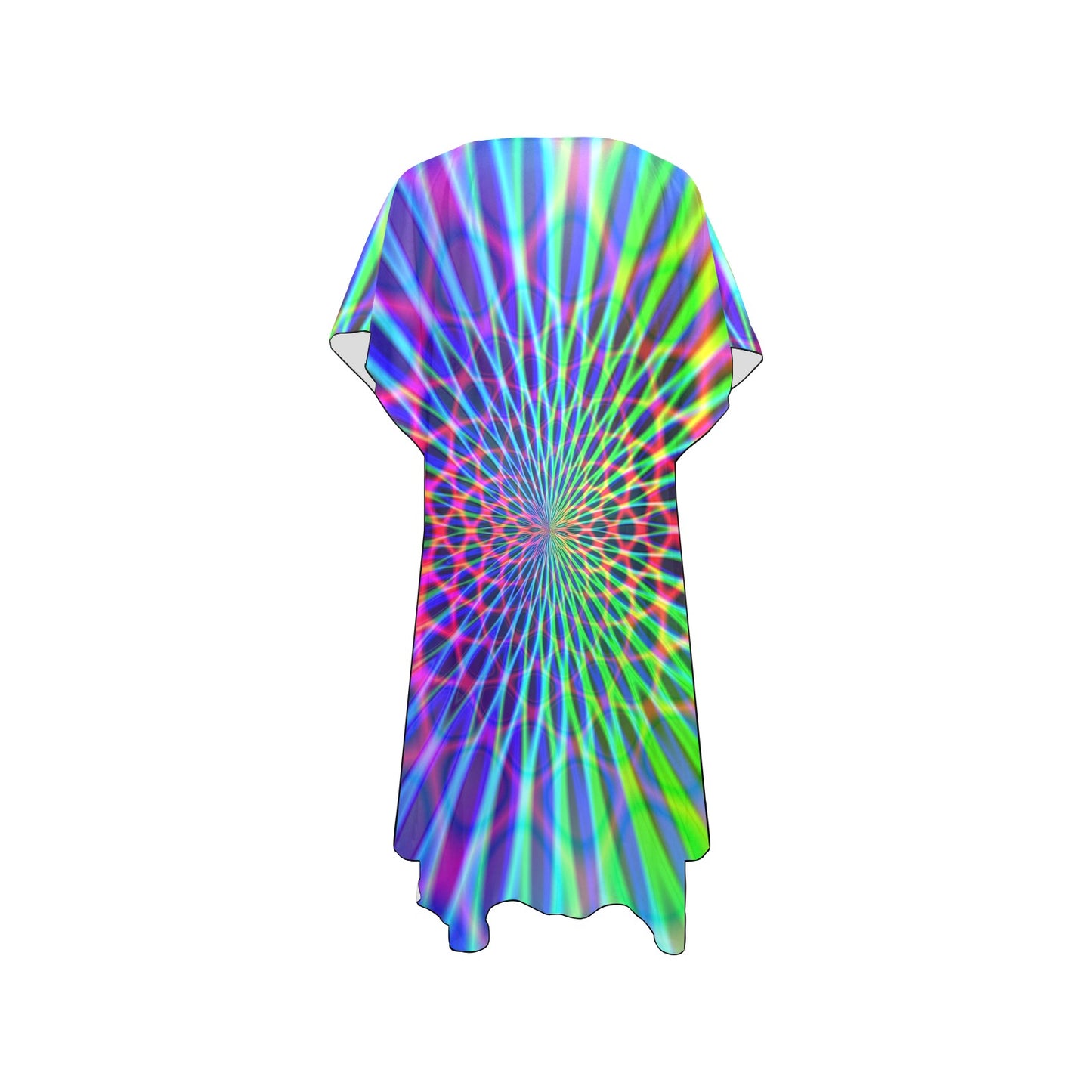 Abstract Rainbow Chiffon Cover Up