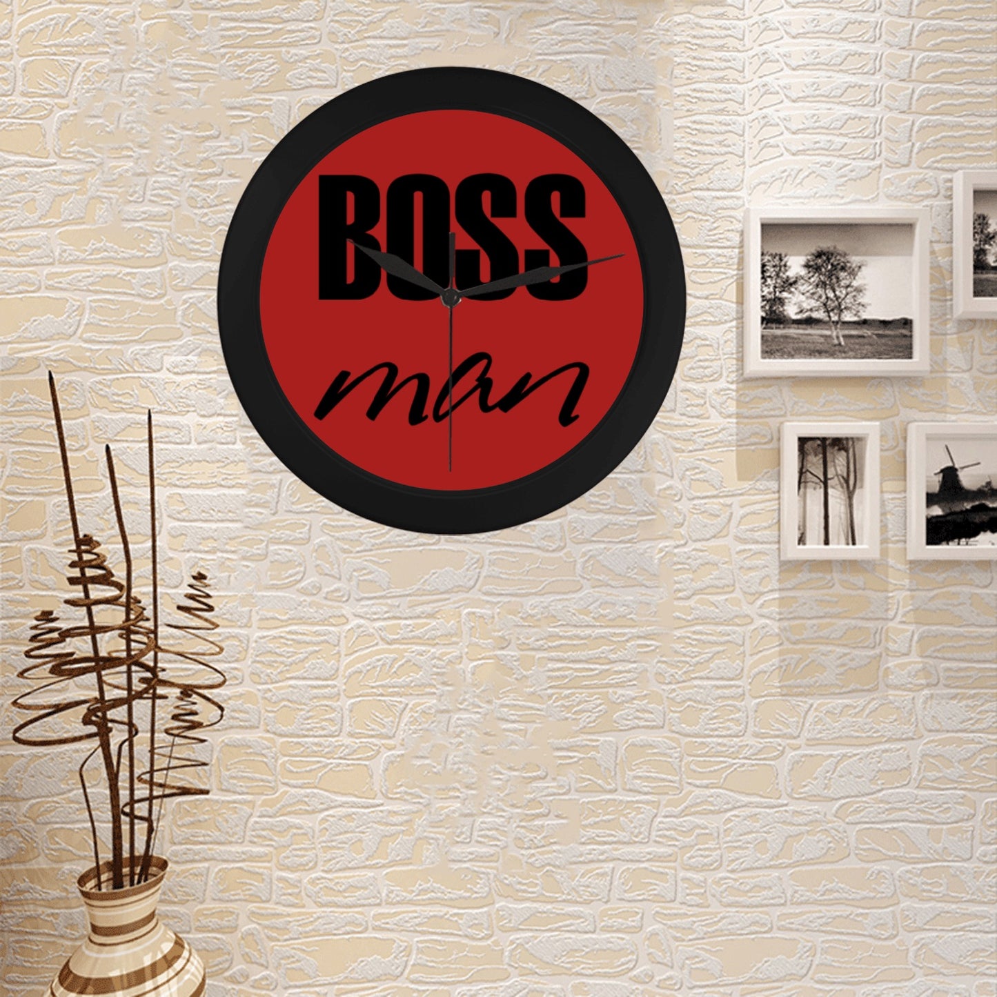 Boss Man Circular Wall clock