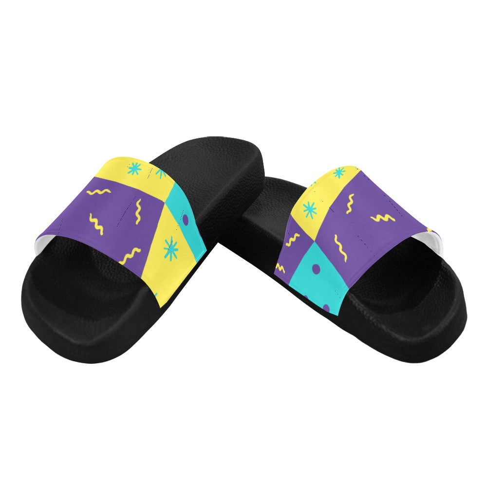 Purple Party Men's Slides
