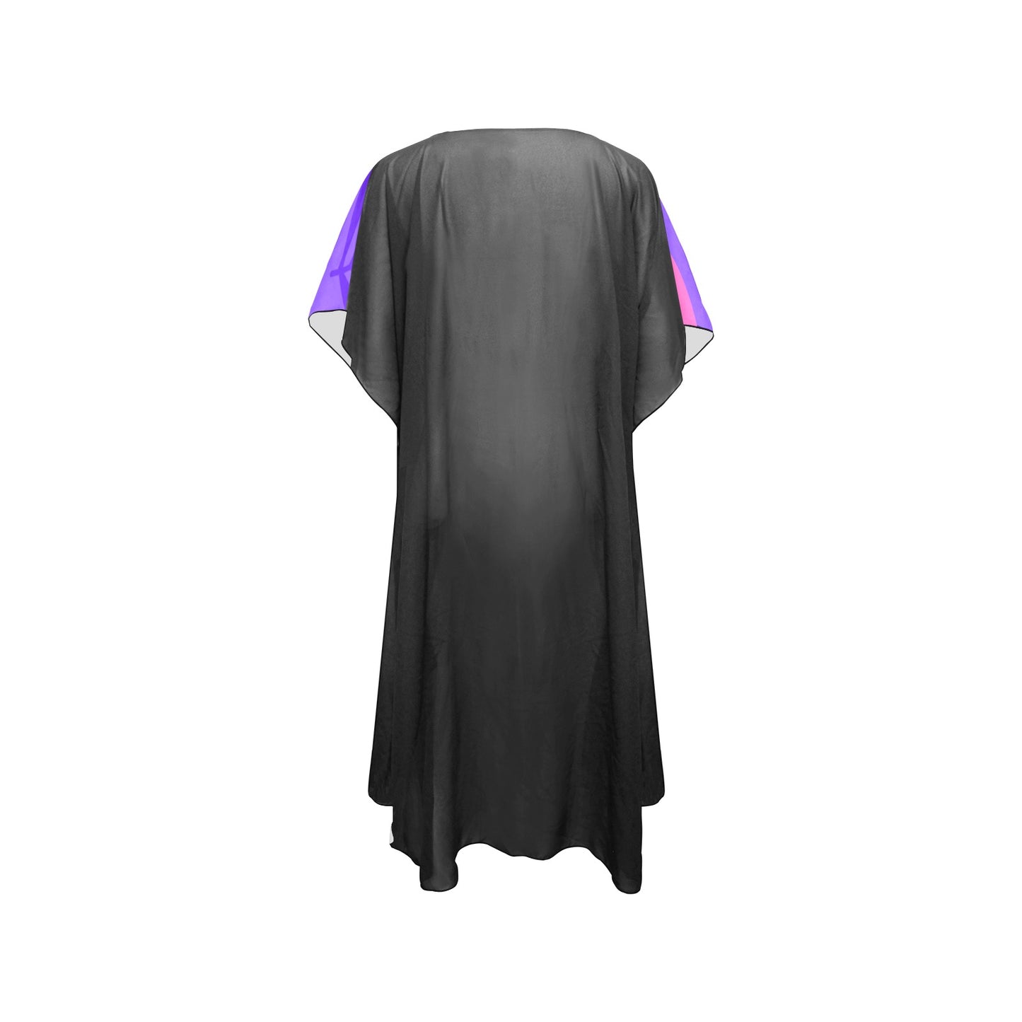Purple Palms Chiffon Cover Up