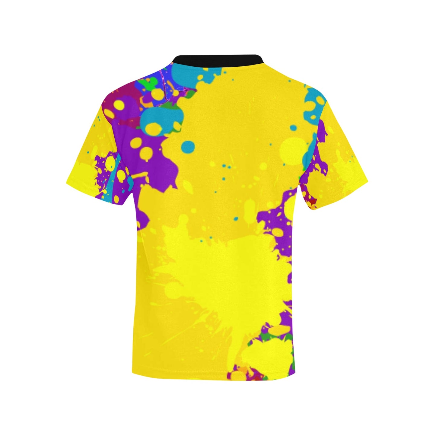 Yellow Splatter Unisex T-shirt- Youth