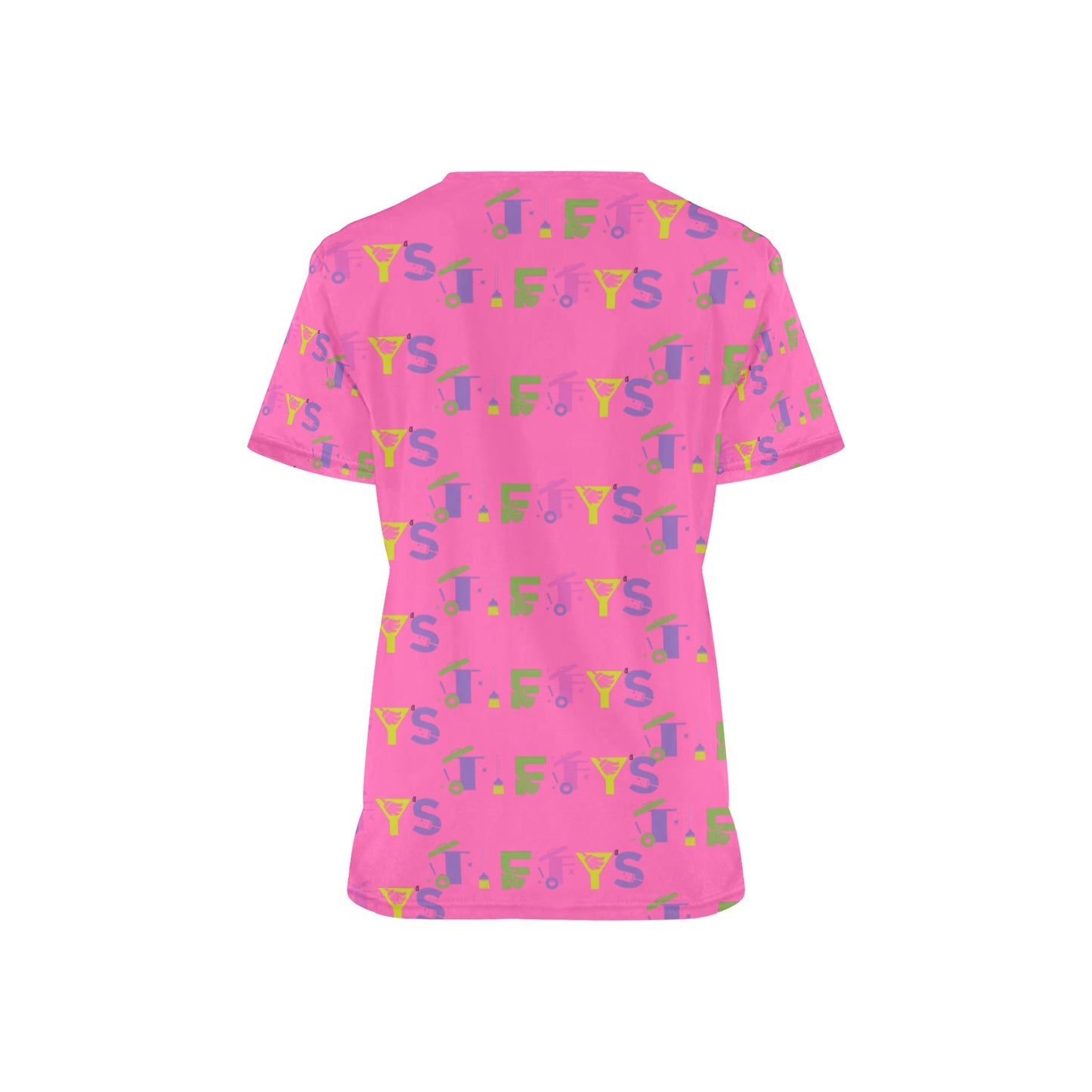 Cleaning Service All Over Print Scrub Top