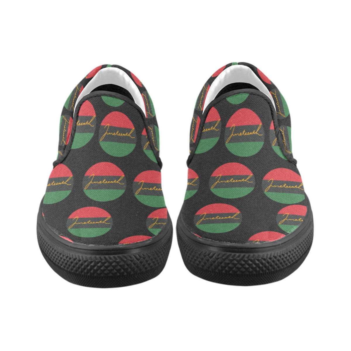 Juneteenth Men's Slip-on Shoes