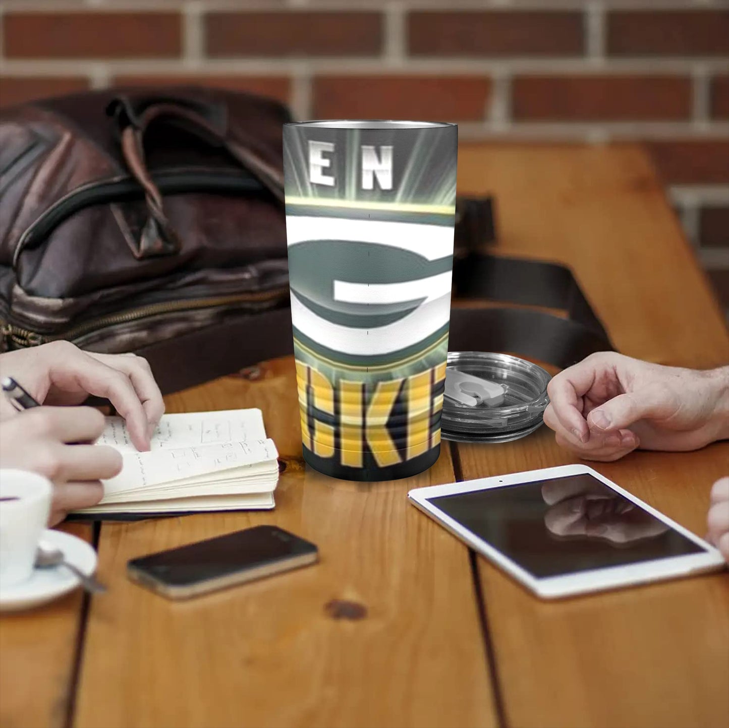 Packers 20oz Insulated Stainless Steel Mobile Tumbler