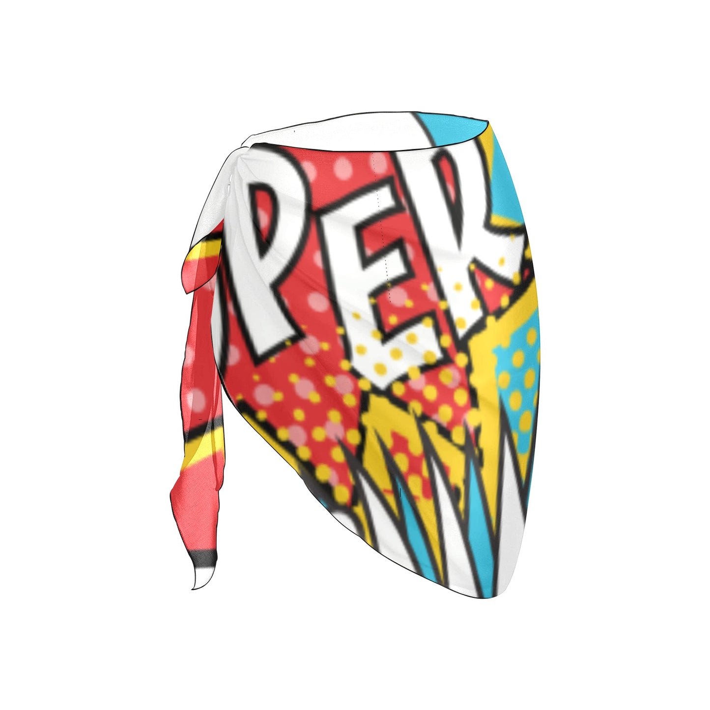 Comic Words Beach Sarong Wrap