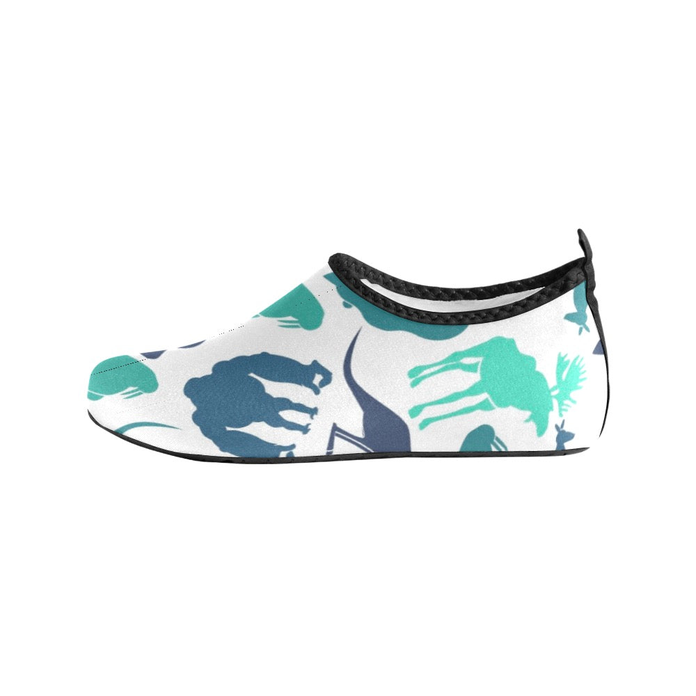 Blue Animals Kids' Slip-On Water Shoes