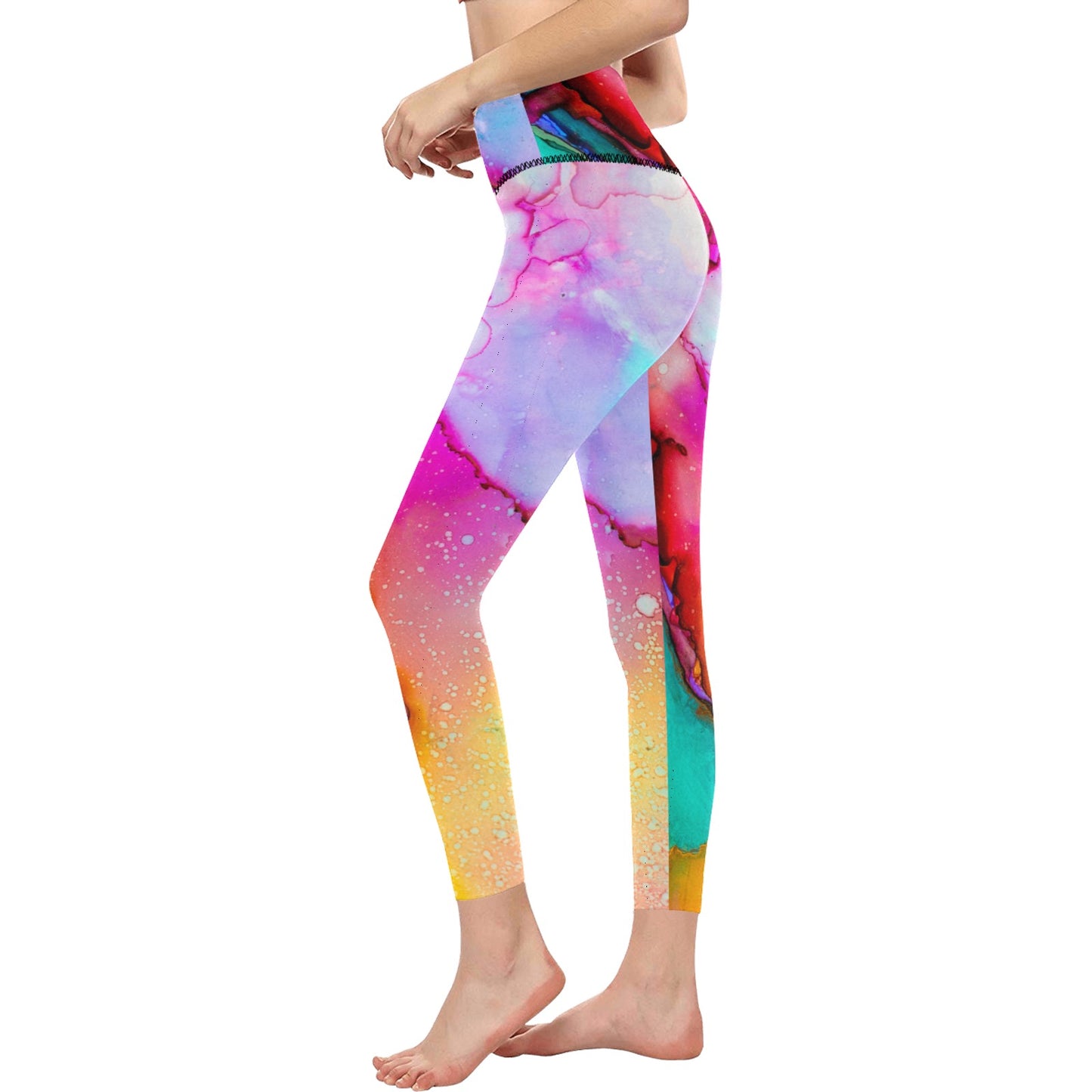 Color Blend High-Waisted Leggings