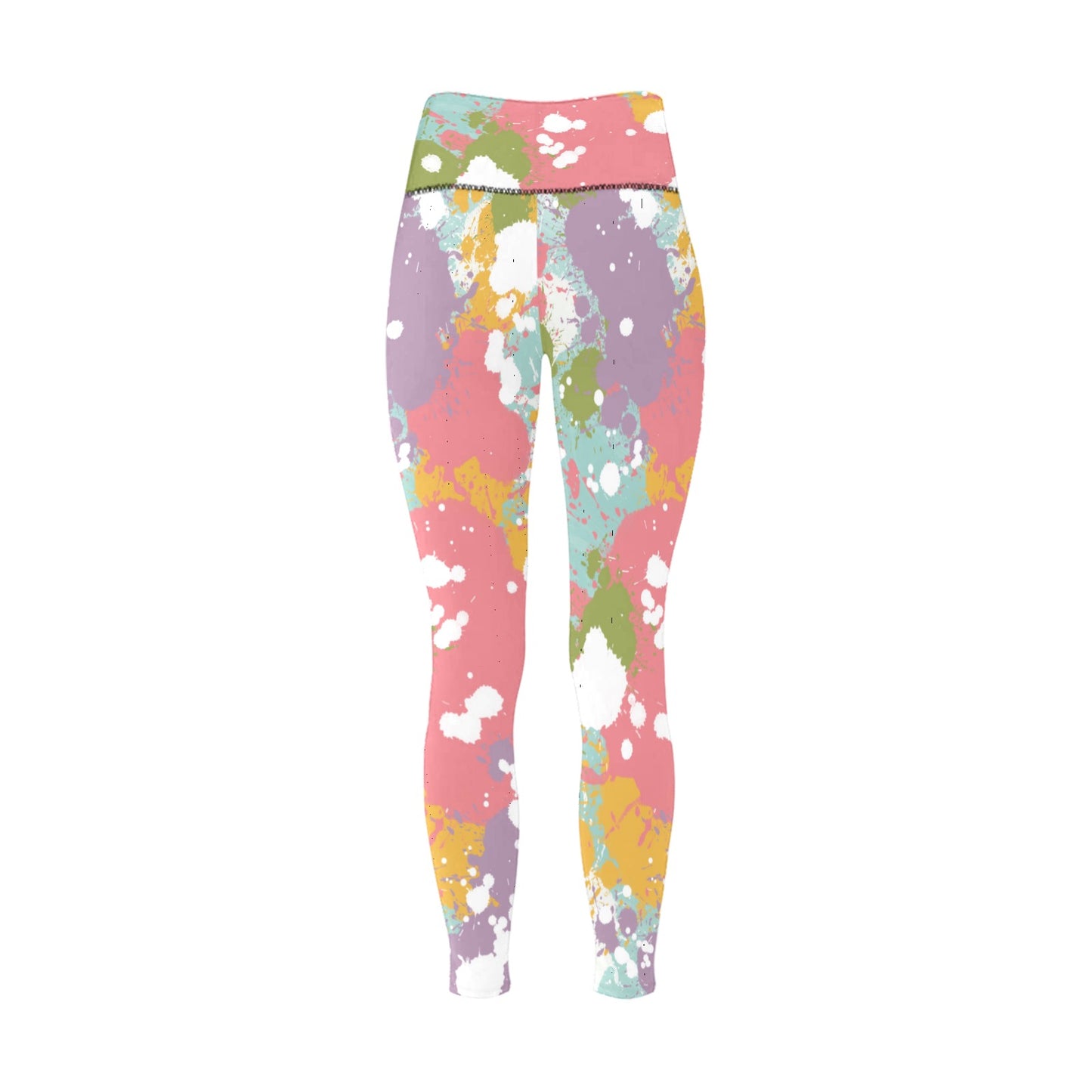 Color Splash High-Waisted Leggings