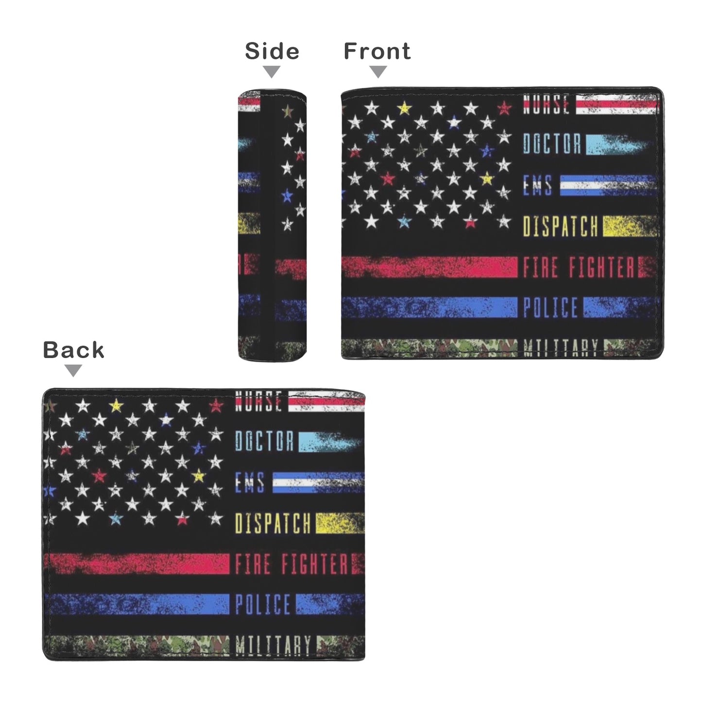 First Responders Unisex Bifold Wallet with Multi Slots