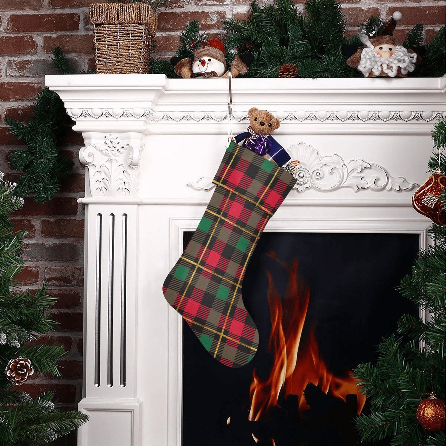 Christmas Squares Christmas Stocking