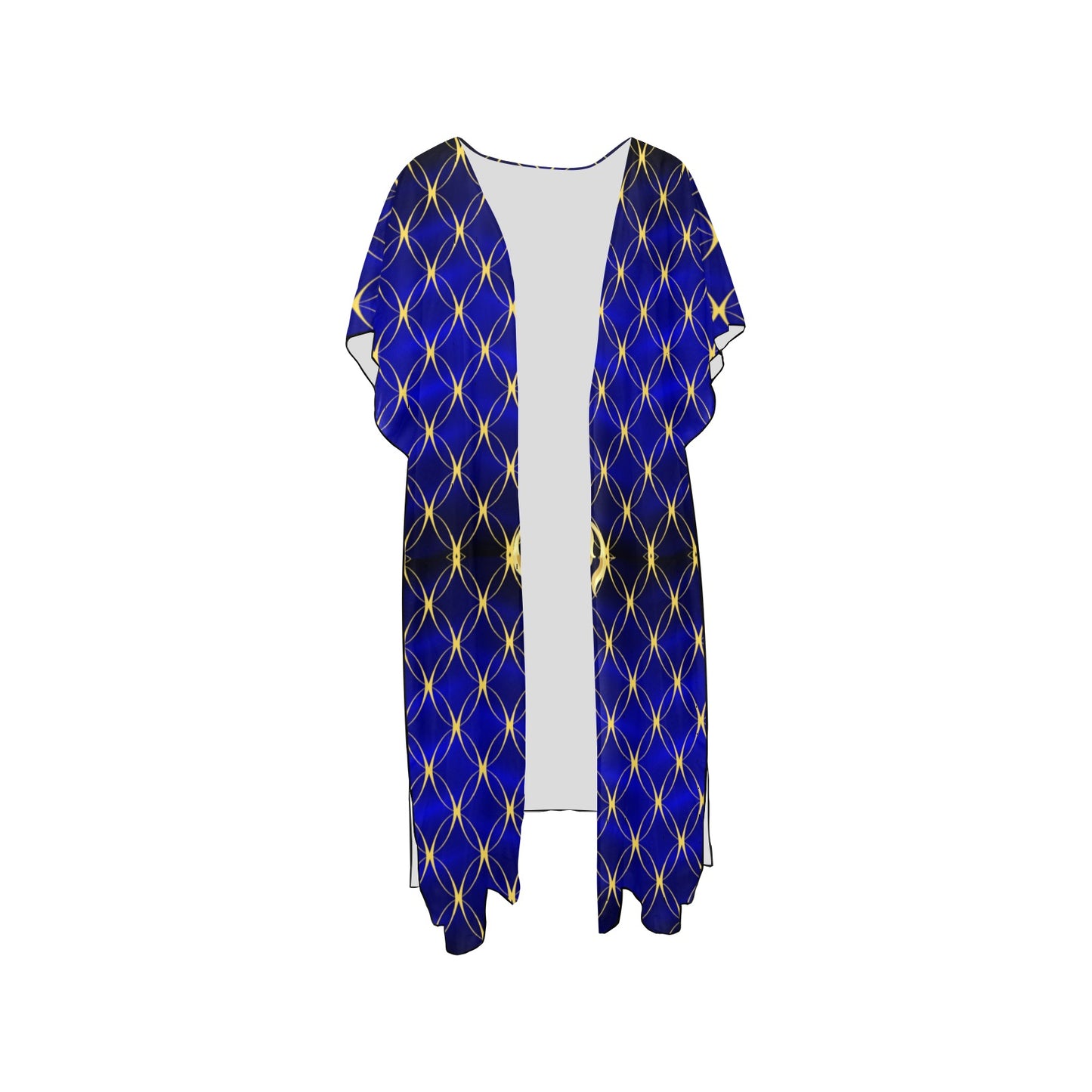 Royal Blue Fashion Chiffon Cover Ups