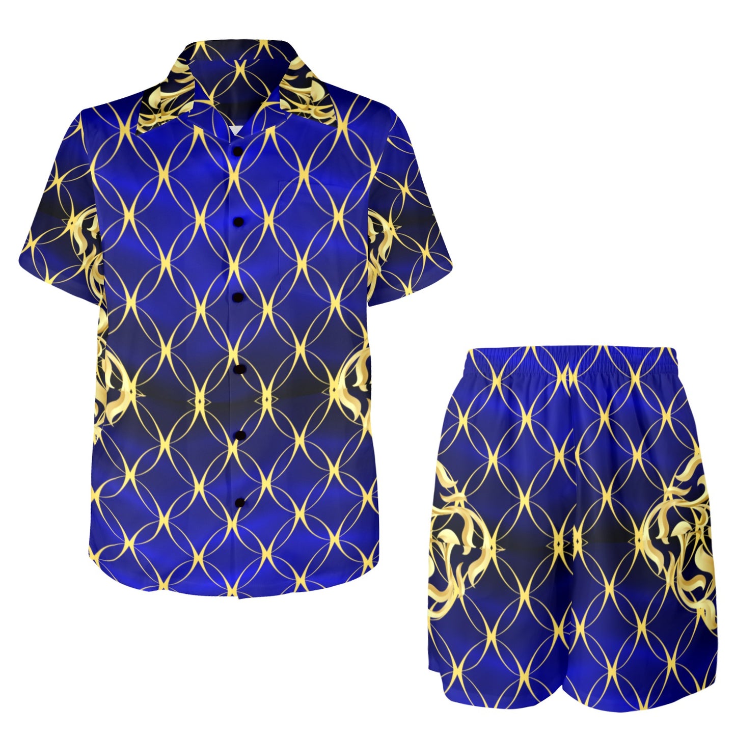 Royal Blue Fashion Men's Outfit