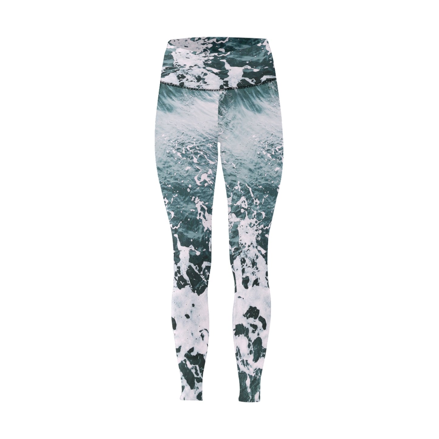 Ocean Breeze High-Waisted Leggings