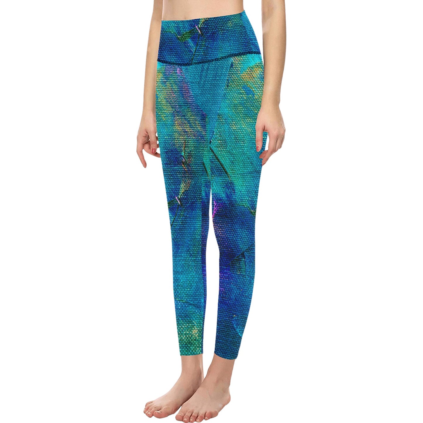 Aqua Marine Women's High-Waisted Leggings