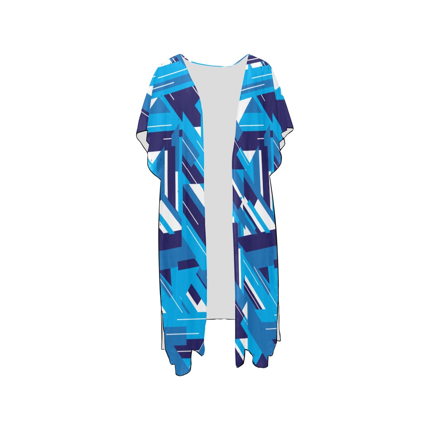 Blued Lines Chiffon Cover Ups