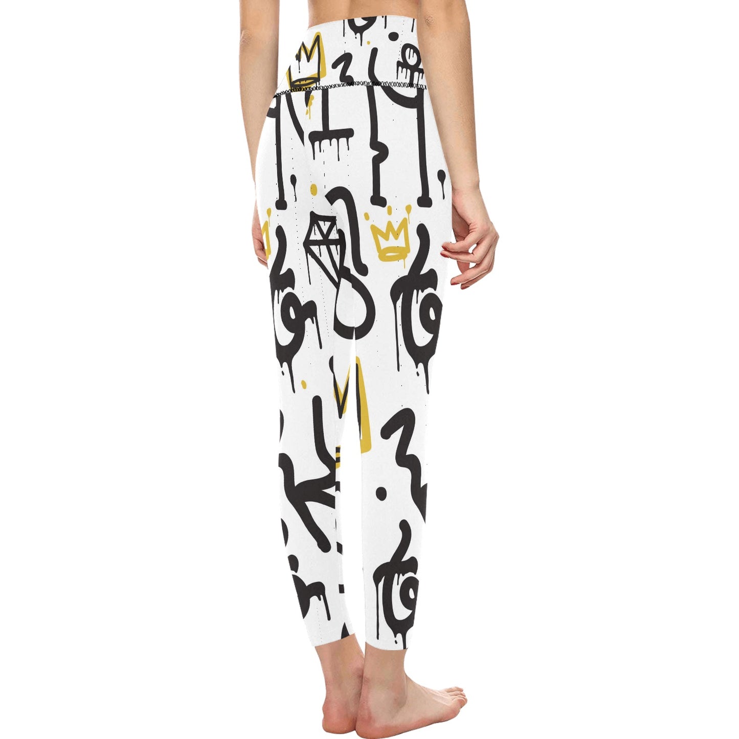 Abstract Art Women's High-Waisted Leggings