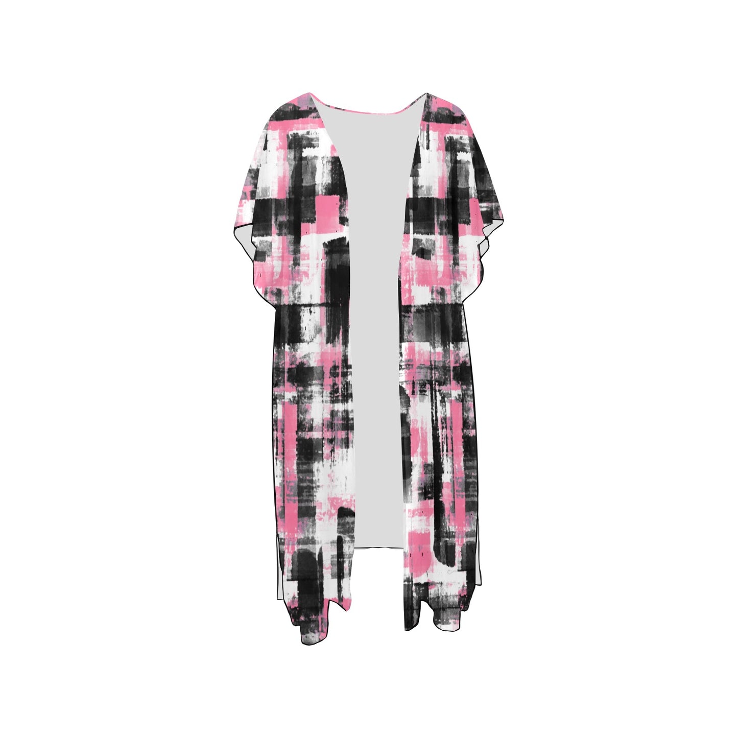 Pink, Black & White Chiffon Cover Ups