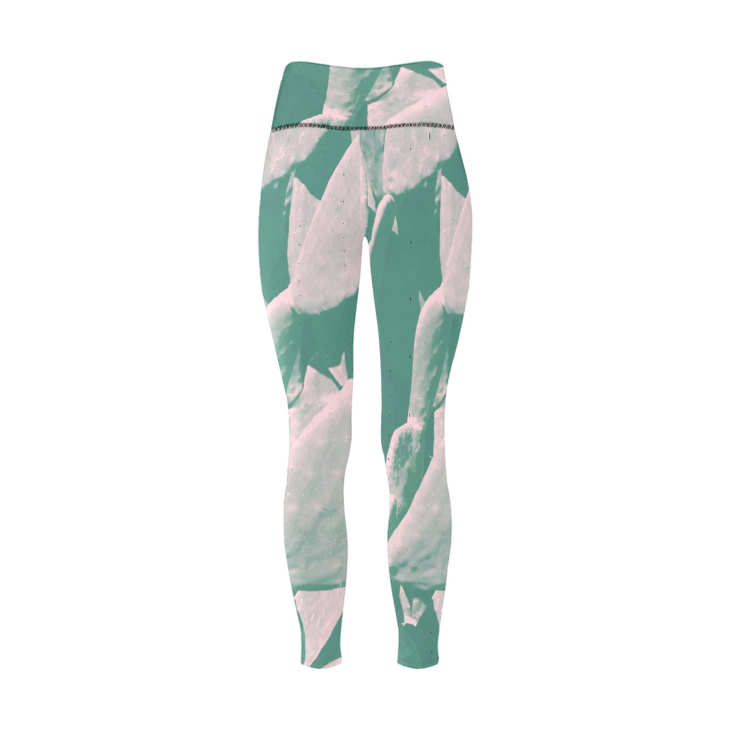 Green Paste High-Waisted Leggings