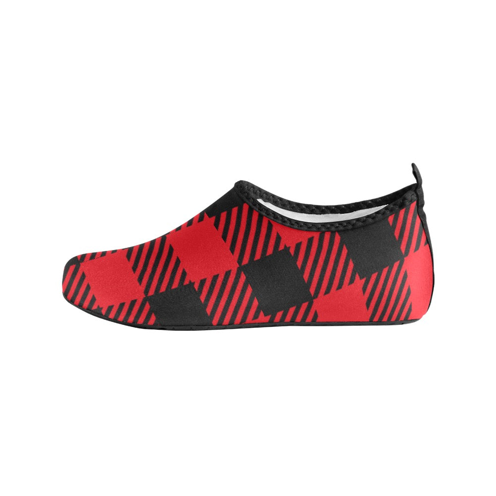 Black and Red Kids' Slip-On Water Shoes