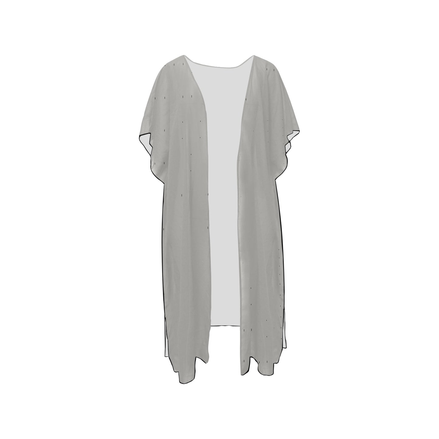 Grey Chiffon Cover Ups