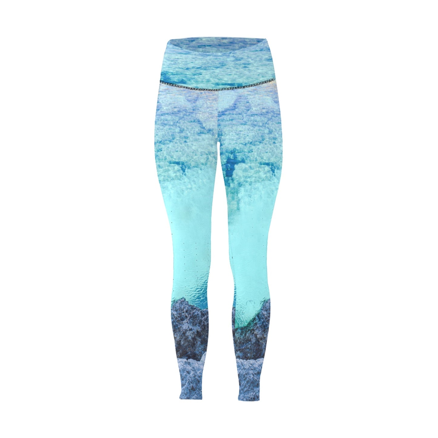 Turquoise Breeze High-Waisted Leggings