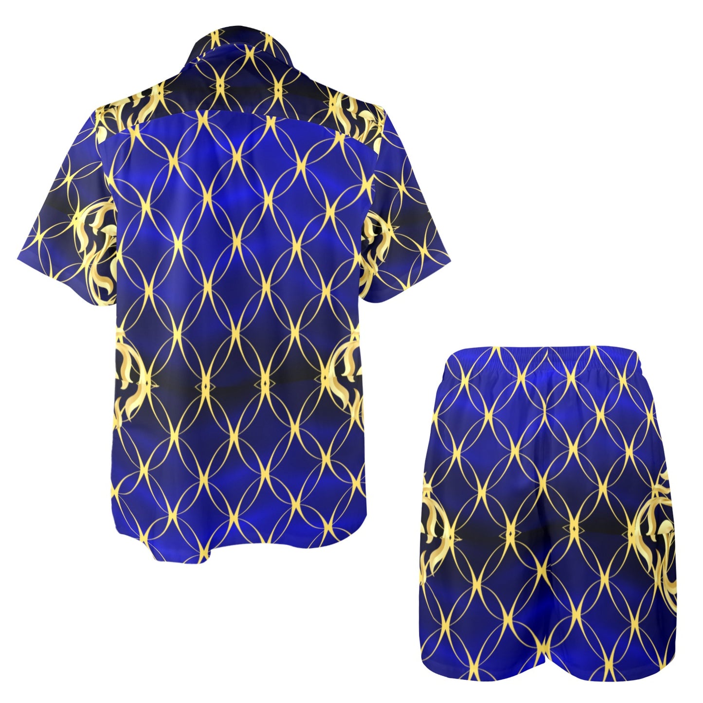 Royal Blue Fashion Men's Outfit