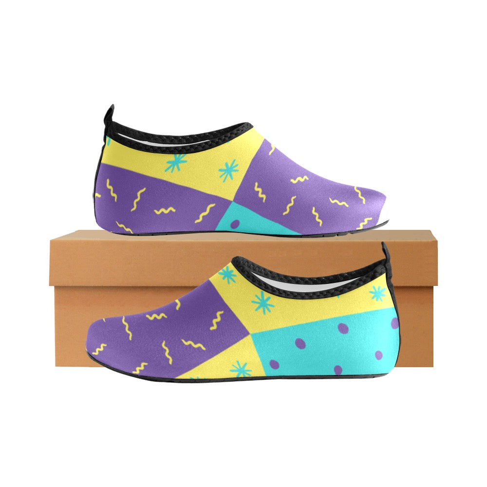 Purple Party Kids' Slip-On Water Shoes