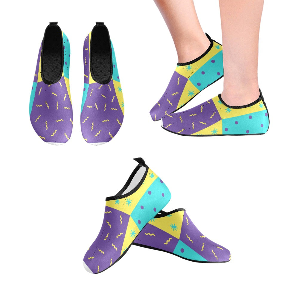 Purple Party Kids' Slip-On Water Shoes