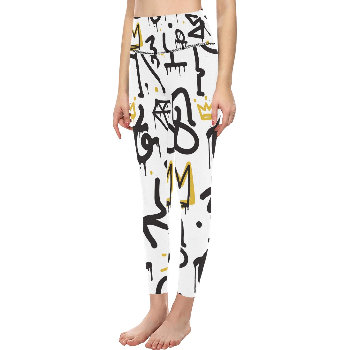 Abstract Art Women's High-Waisted Leggings