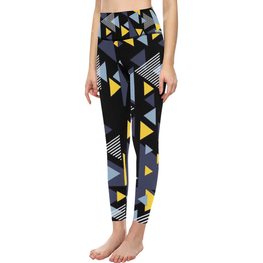 Triangle Angles High-Waisted Leggings