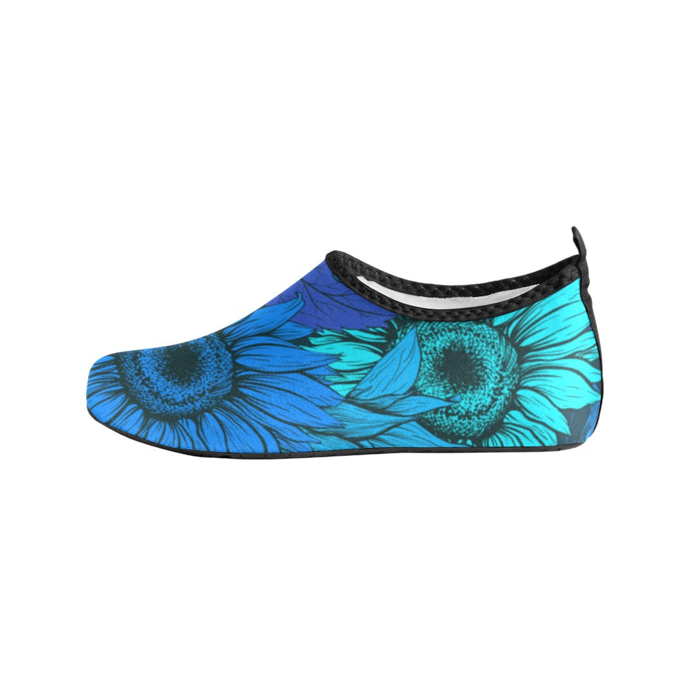 Blue Flower Kids' Slip-On Water Shoes