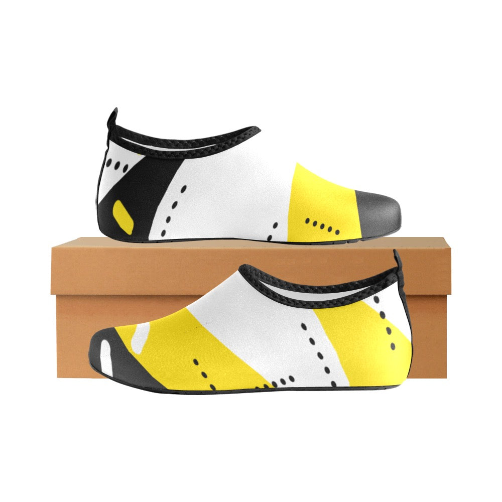 Black and Yellow Kids' Slip-On Water Shoes