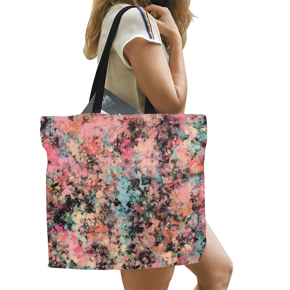 Peach Granite Tote Bag