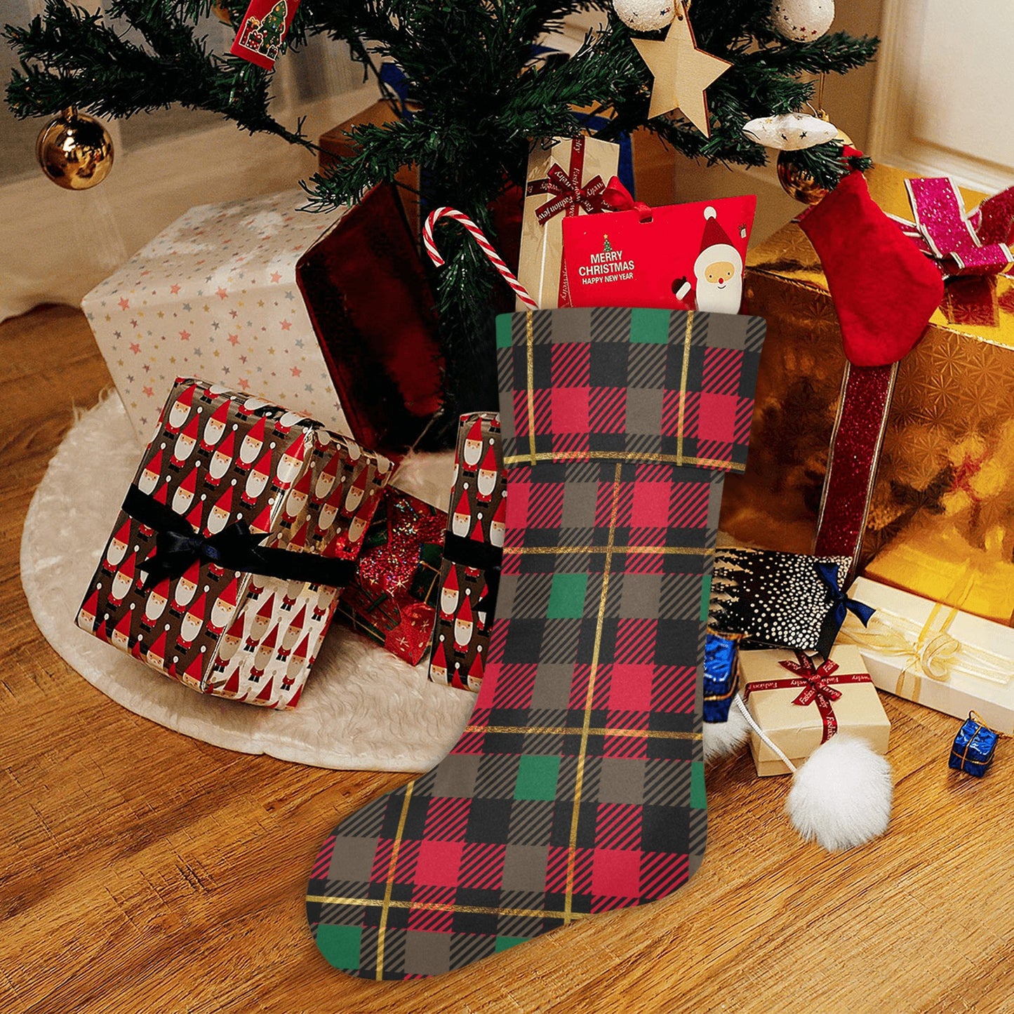 Christmas Squares Christmas Stocking